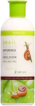Farmstay~Увлажняющая эмульсия с муцином улитки~Visible Difference Moisture Emulsion Snail