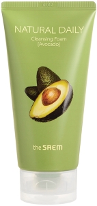 The Saem~Смягчающая и восстанавливающая пенка для сухой кожи~Natural Daily Cleansing Foam Avocado