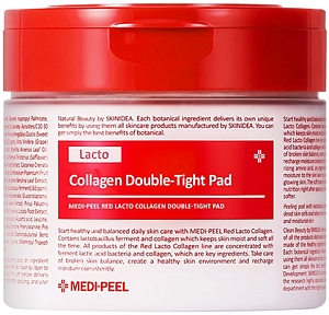 MediPeel~Матирующие пилинг-пэды с лактобактериями и коллагеном~Red Lacto Collagen Peeling Pad