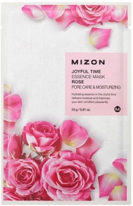 MIZON~Увлажняющая тканевая маска с экстрактом лепестков розы~Joyful Time Essence Mask Rose