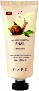 Dabo~Восстанавливающий крем для рук с муцином улитки~Skin Relief Hand Cream Snail