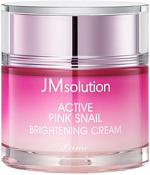 JMSolution~Осветляющий крем с экстрактом улитки~Active Pink Snail Brightening Cream Prime