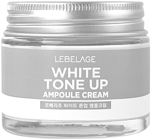 Lebelage~Осветляющий ампульный крем с молочными протеинами~Ampule Cream White Tone Up