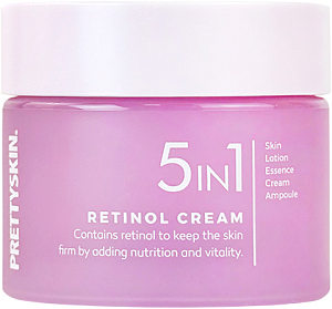 Pretty Skin~Обновляющий крем с ретинолом~Retinol Cream 5 In1