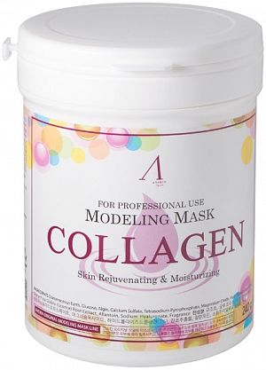 Anskin~Альгинатная антивозрастная маска с коллагеном~Modeling Mask Collagen Anti-Aging & Firming