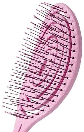Solomeya~Подвижная био-расческа для волос светло-розовая~Detangling Bio Hair Brush Light Pink 