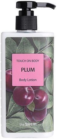 The Saem~Глубоко увлажняющий лосьон для тела с ароматом сливы~Touch On Body Plum Body Lotion
