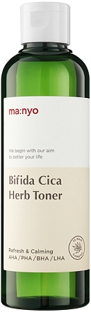 Manyo~Восстанавливающий тонер c кислотами~Bifida Cica Herb Toner