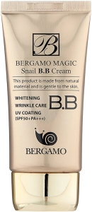 Bergamo~Увлажняющий BB-крем с муцином улитки~Magic Snail BB Cream 