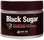 Eyenlip~Очищающая маска-скраб с черным сахаром~Black Sugar Scrub Pack