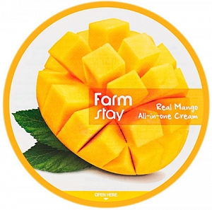 FarmStay~Интенсивно питающий крем для лица и тела для сухой кожи~Real Mango All-in-One Cream