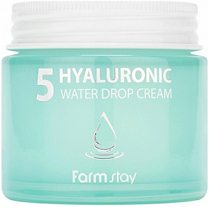 FarmStay~Крем суперувлажняющий с гиалуроновым комплексом~Hyaluronic 5 Water Drop Cream