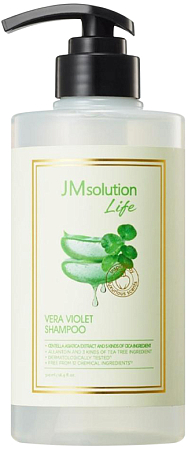 JMSolution~Укрепляющий шампунь для волос с алоэ~Life Vera Violet Shampoo