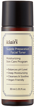Dear, Klairs~Успокаивающий тонер для лица пептидами~Supple Preparation Facial Toner