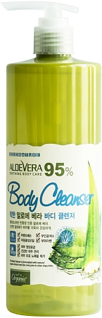 Organia~Очищающий гель для душа с соком листьев алоэ~Good Natural Aloe Vera Body Cleanser