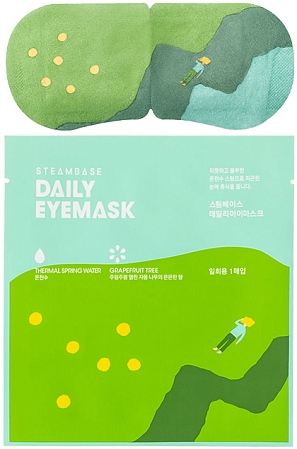 Steambase~Паровая маска для глаз с ароматом грейпфрута~Daily Eye Mask Grapefruit Tree