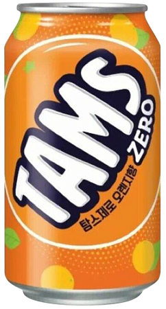 Lotte~Газированный напиток cо вкусом апельсина (Корея)~Tams Zero