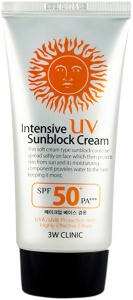 3W Clinic~Легкий солнцезащитный крем с коллагеном SPF 50+ PA+++~UV Sunblock
