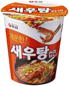 Nongshim~Лапша-рамен быстрого приготовления со вкусом креветки (Корея)~Saewootang