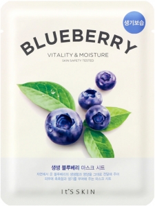 It's Skin~Лифтинг тканевая маска с экстрактом черники~The Fresh Blueberry Mask Sheet