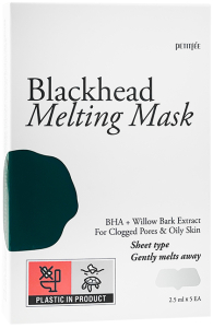 Petitfee~Очищающая маска для носа против черных точек~Blackhead Melting Mask