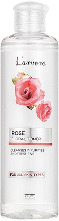 Larvore~Освежающий тонер с экстрактом цветов дамасской розы~Rose Floral Toner