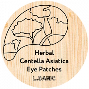 LSanic~Гидрогелевые патчи с экстрактом центеллы~Herbal Centella Asiatica Hydrogel Eye Patches