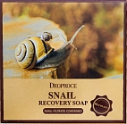 Deoproce~Очищающее мыло для умывания с муцином улитки~Snail Recovery Soap