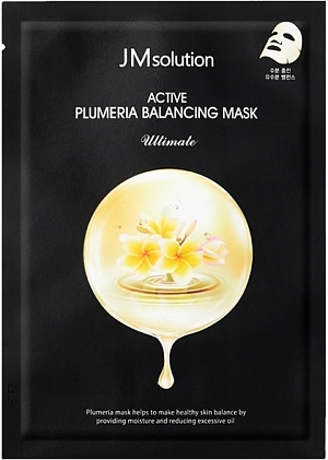 JMSolution~Балансирующая тканевая маска c экстрактом плюмерии~Active Plumeria Balancing Mask 