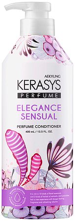 Kerasys~Восстанавливающий кондиционер для волос с маслом ши~Elegance Sensual Perfumed Rinse