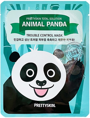 Pretty Skin~Успокаивающая тканевая маска для проблемной кожи~Total Solution Animal Panda Trouble