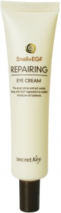 Secret Key~Восстанавливающий крем для кожи вокруг глаз с муцином улитки Snail Repairing Eye Cream