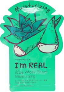 Tony Moly~Тканевая увлажняющая маска с экстрактом алоэ I’m Real~ Aloe Mask Sheet Moisturizing