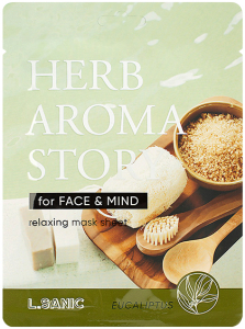 LSanic~Тканевая маска с экстрактом эвкалипта и эффектом ароматерапии~Herb Aroma Story Eucalyptus Rel