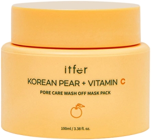 Itfer~Восстанавливающая маска с экстрактом груши и витамином С~Korean Pear+Vitamin C Pore 