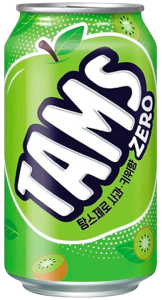 Lotte~Газированный напиток cо вкусом яблоко-киви (Корея)~Tams