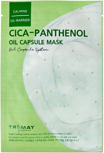 Trimay~Успокаивающая капсульная маска с центеллой и пантенолом~Cica-Panthenol Oil Capsule Mask