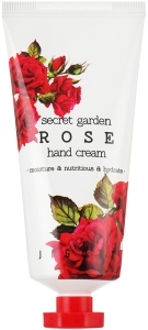 Jigott~Увлажняющий крем для рук с экстрактом розы~Secret Garden Rose Hand Cream