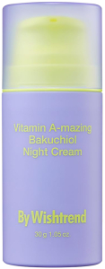 By Wishtrend~Обновляющий ночной крем с ретинолом и бакучиолом~Vitamin A-mazing Bakuchiol Night Cream