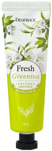 Deoproce~Парфюмированный крем для рук с зеленым чаем~Fresh Greentea Perfumed Hand Cream