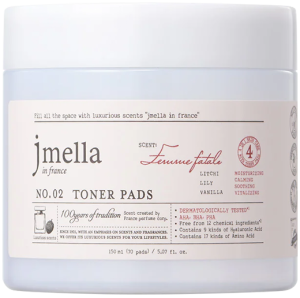 Jmella~Очищающие тонер-пэды с ароматом ванили и личи~In France Femme Fatale Toner Pads