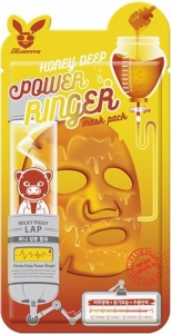 Elizavecca~Питательная лифтинг-маска с экстрактом мёда~Honey Deep Power Ringer Mask