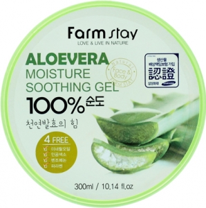 FarmStay~Увлажняющий, успокаивающий многофункциональный гель с алоэ вера~Moisture Soothing Gel Aloe