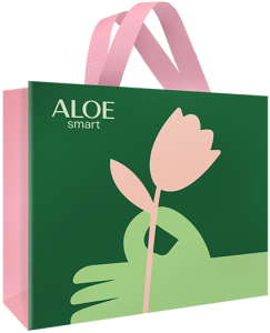 Подарочный пакет ALOEsmart~"Цветок" 