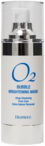 Deoproce~Очищающая кислородная маска с осветляющим эффектом~O2 Bubble Brightening Mask