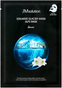 JMSolution~Маска с экстрактом эдельвейса~Edelweiss Glacier Water Alps Mask Snow