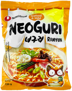 Nongshim~Пшеничная лапша быстрого приготовления с морепродуктами (Корея)~Neoguri