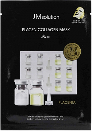JMSolution~Антивозрастная плацентарная маска с коллагеном~Placen Collagen Mask Pure