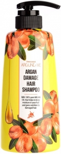 Welcos~Шампунь для поврежденных волоc с маслом арганы~Around Me Argan Hair Shampoo