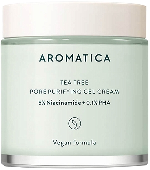 Aromatica~Балансирующий крем-гель c чайным деревом для жирной кожи~Tea Tree Pore Purifying Gel Cream